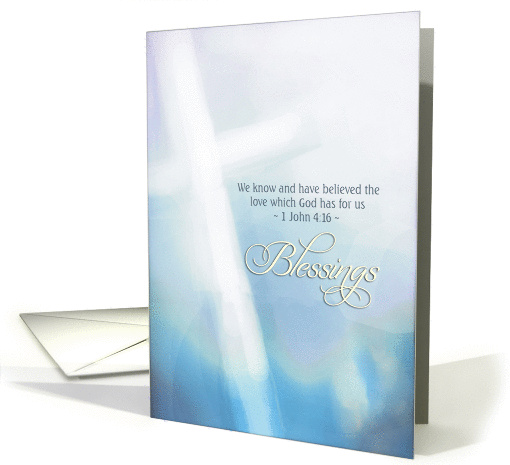 Blessings, Christian encouragement card, cross card (1235372)