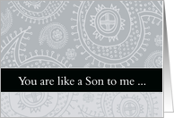 You are like a son to me, Happy Father’s Day card