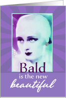 Bald is the new beautiful, you are invited to a head shaving party card