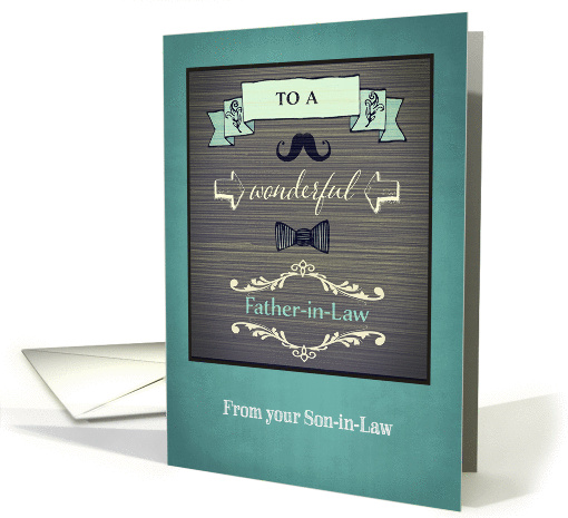 Happy Father-in-Law Day, from your Son-in-Law, retro card (1307946)