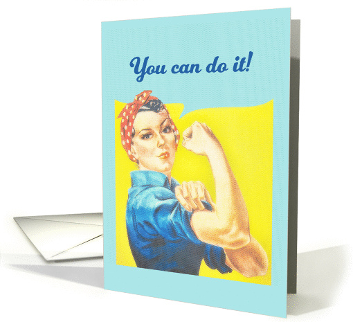 You can do it, Cancer Encouragement Card, Retro card (1326216)