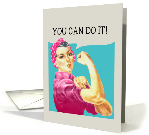 You can do it, Cancer Encouragement Card, Retro card (1326218)