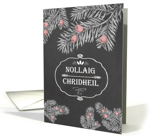 Merry Christmas in Scottish Gaelic, Yew Branches,... (1331496)