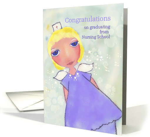 Blond Nurse, Congratulations on Graduating from Nursing School card