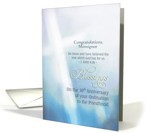 Congratulations, Monsignor card (1522806)