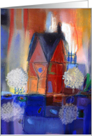 May this house be blessed, Congratulations, New Home, Pastel Drawing card