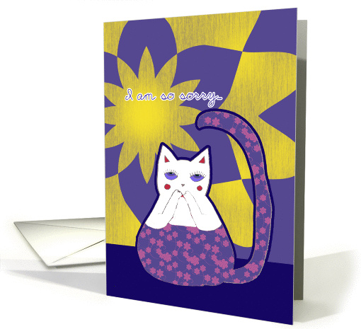 I am so sorry to hear of your loss of cat, cat card (164418)