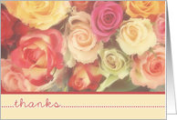 Thanks for Friendship Roses card