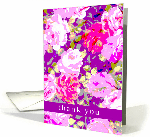 thank you for a great evening, little flowers card (187003)