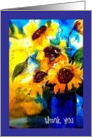 sunflowers - thank you! card