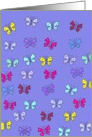 little blue butterflies card