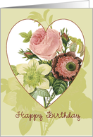 Happy Birthday Pink Roses card