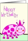 happy birthday, ladybug card