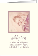 Congratulations on adopting a child card