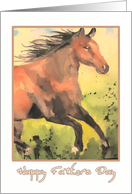 happy father’s day to my dad, horse card