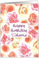 happy birthday sherrie card