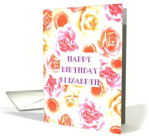 elizabeth, happy birthday card (213295)