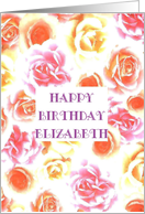 elizabeth, happy birthday card