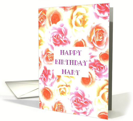 mary, happy birthday card (213307)