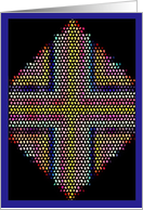 stained glass window, cross jesus, Christian encouragement card