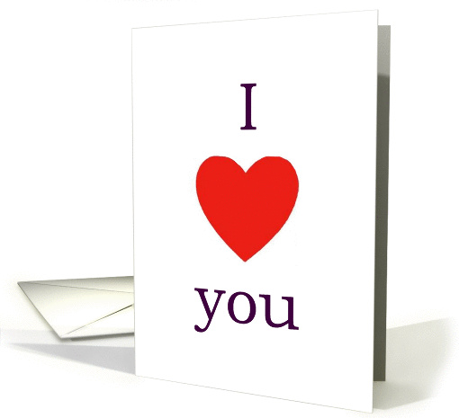I love you card (223574)