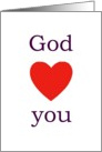 god loves you card