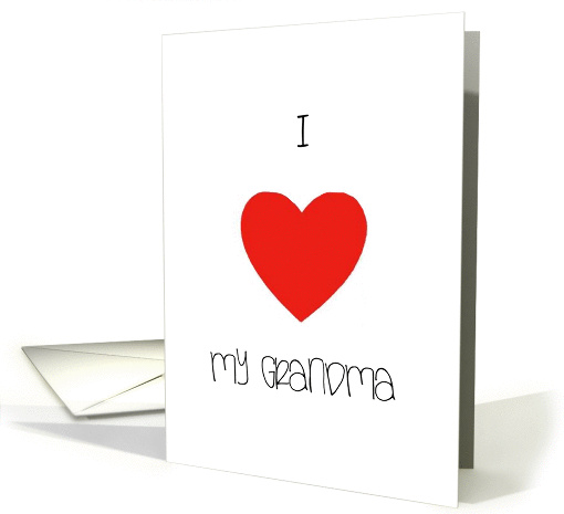 i love my grandma card (224987)