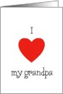 i love my grandpa card
