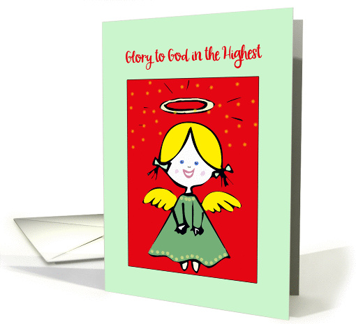Glory to God in the Highest, Angel card (230739)
