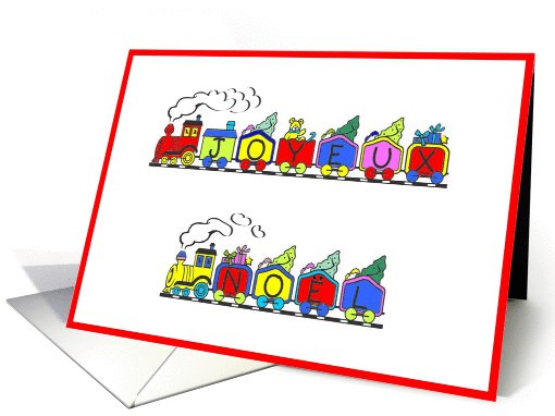 joyeaux noel merry christmas in french card (233920)