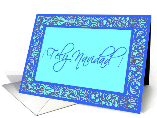 elegant script  feliz navidad card (241175)
