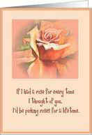 if i had a rose .... card