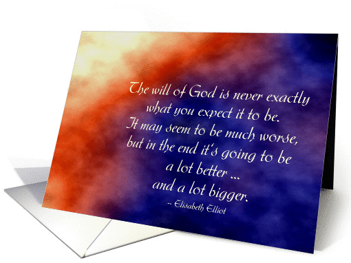 the will of God. card (246571)