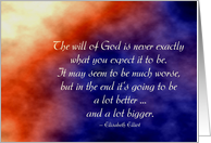the will of God. card