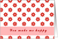you make me happy card