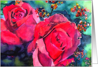 red roses happy birthday card