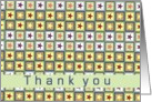 thank you stars squares card