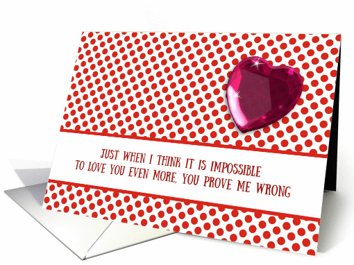 Love, Romance, Red dots and heart card (249552)