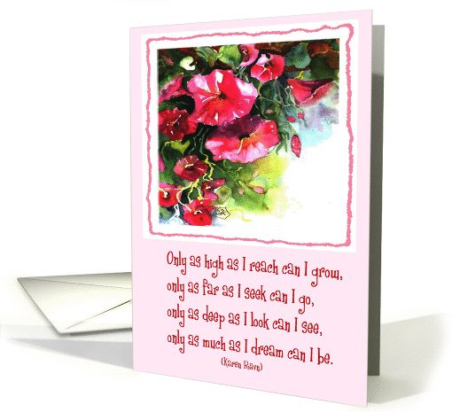 only as high as I reach can I grow card (250389)