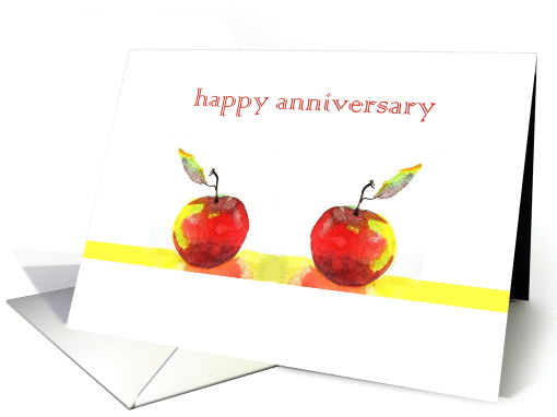 two apples anniversary card (250399)