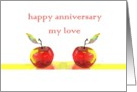 happy anniversary my love card