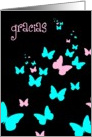 gracias butterflies card