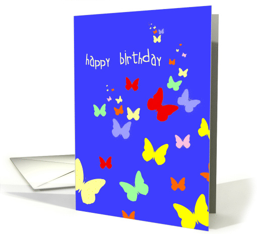 Happy Birthday, Little Butterflies card (251003)
