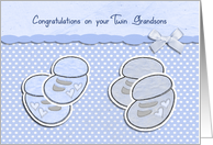 Congratulations on Your Twin Grandsons card