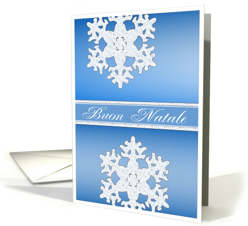 buon natale snowflake card (252682)