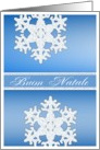 buon natale snowflake card
