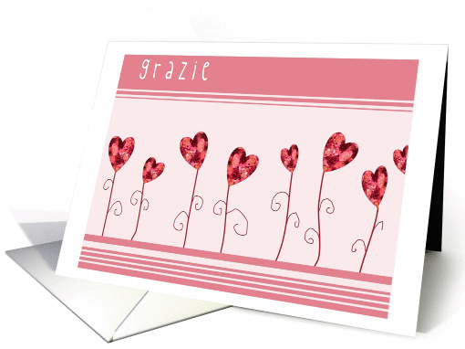 grazie rose hearts card (253164)