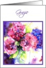 Hydrangea grazie card