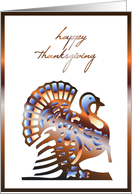 turkey happy thanksgiving card