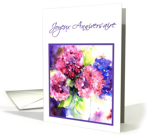 hortensia joyeux anniversaire card (254091)